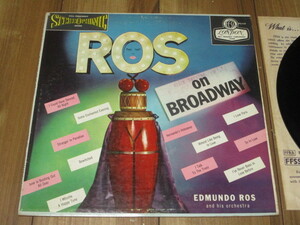 EDMUNDO ROS and his orchestra エドムンド・ロス ROS ON BROADWAY 米 LP I Love Paris 他