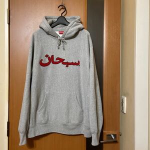 希少 即完売『SUPREME』21A/W Arabic Logo Hooded Sweatshirt シュプリーム 国内正規品 カナダ製 フーディ ロゴパーカー ストリート L