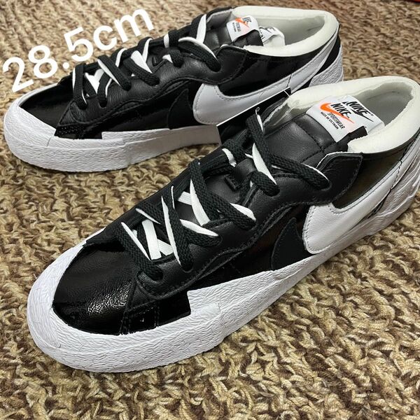 sacai × Nike Blazer Low "Black Patent Leather" 28.5cm 未使用品