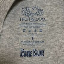 送料込 BLUE BLUE FRUIT OF THE LOOM ハリウッドランチマーケット ポケT Sサイズ USED 聖林公司 ハリラン HRM アメカジ 古着 半袖 Tシャツ_画像7