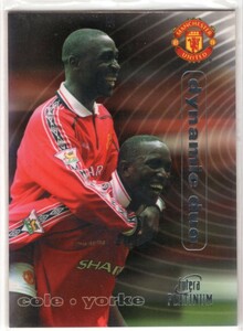 Andy Cole ＆ Dwight Yorke ＜2000 Futera Platinum Dynamic Duo ＞ 200枚限定 アンディ・コール ＆ ドワイト・ヨーク