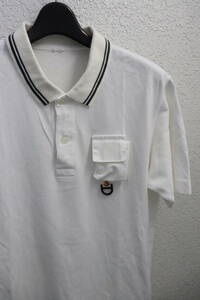  prompt decision 14AW Mountain RESEARCH BY GENERAL RESEARCH General Research pala site pocket Phishing Polo fishing polo-shirt M white 