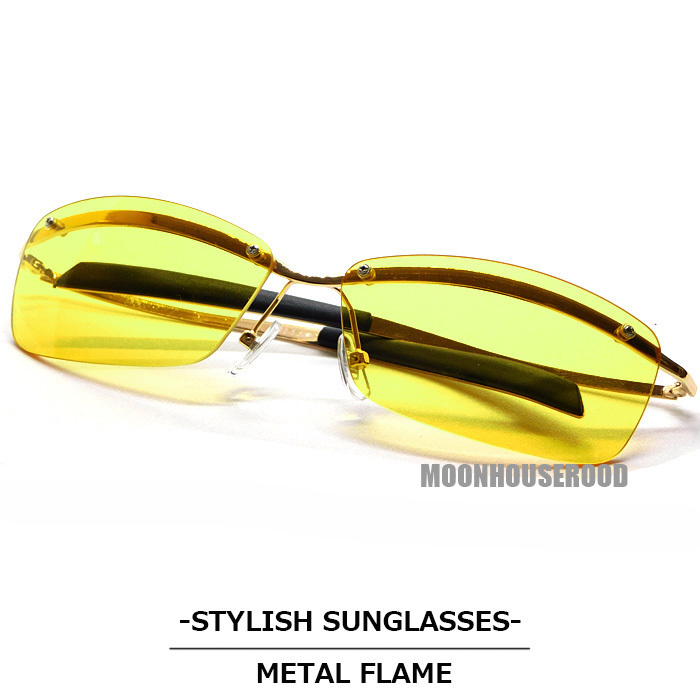 サングラス メガネ 眼鏡 レディース 黄色 メンズ