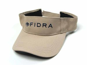 FIDRA フィドラ ゴルフ コットン ツイル バイザー #2 ベージュ 男女兼用 フリーサイズ 帽子 【新品未使用品】 ◆アウトレット◆