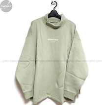 L 新品 22SS FEAR OF GOD ESSENTIALS LS MOCKNECK Sea Foam フィアオブゴッド エッセンシャルズ モックネック スウェット Tシャツ 長袖_画像1