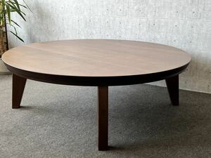  round kotatsu120 circle heater less walnut .. board 