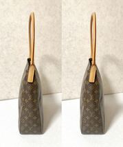 【1円スタート】LOUIS VUITTON ルイ・ヴィトン ルーピングGM M51145 モノグラム トート ショルダーバック バック 肩掛け ブラウン _画像4