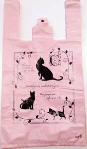  cute reji bag * elegant cat 30 sheets * largish carrier bags 