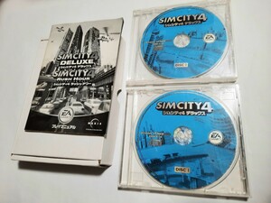 PCゲーム シムシティ4 デラックス ラッシュアワー Windows XP/Me/2000/98 SIMCITY4 写真のもので全てです 外箱なし 230414