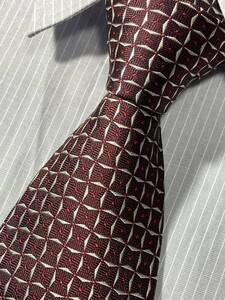  almost unused "GIORGIO ARMANI"joru geo Armani fine pattern brand necktie 304231