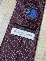 ほぼ未使用 ″RICHARD JAMES″ リチャードジェームス ドット ブランドネクタイ 304297_画像3