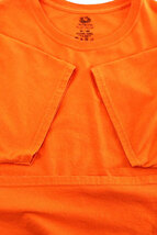 Used 00s FRUIT OF THE LOOM Blaze Orange Solid T-Shirt Size XL 古着_画像4