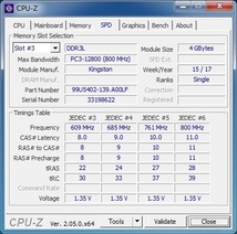 KINGSTON (KVR16LN11/4) PC3L-12800 (DDR3L-1600) 4GB Dual Channel ★2枚組（計8GB）★_画像5