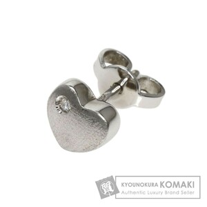 Ponte Vecchio Ponte Vequio Heart Motif 1p Diamond One One только пронзительно пронзили K18 белые золотые дамы, используемые