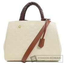 LOUIS VUITTON ルイヴィトン M53939 モンテーニュMM ハンドバッグ アンプラント レディース 中古_画像1