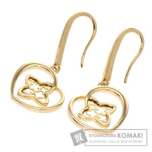 Louis Vuitton M00774 LV Eclipse Earrings, Gold, One Size