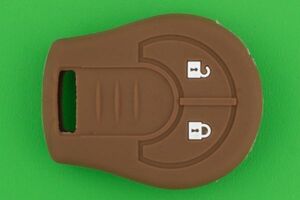  Nissan ( Nissan )*2 button * keyless remote control for silicon cover case * tea color ( Brown ) * March * X-trail * Caravan 