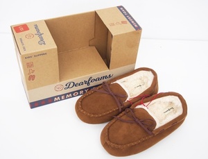 Dearforms lady's room shoes indoor outdoors moccasin 22-23cm Brown!