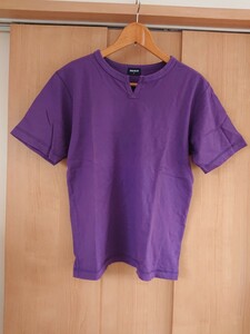ユニクロ 半袖 Tシャツ 紫 パ―プル S