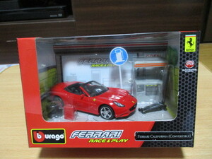  BBurago 1/43 [ Ferrari California convertible ] red pito manner geo llama package * postage 350 jpy unopened goods 