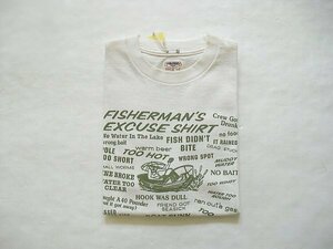 Lot.34005　クルーネックＴシャツ/FISHERMAN'S（ダブルワークス）　＠M　コットン100%　丸胴　希少　デッドストック　ウエアハウス　新品