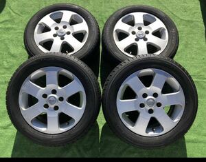 NISSAN 4本タイヤホイール (16x6JJ) 16インチ オフセット 45 (195/60R16) PCD 114.3