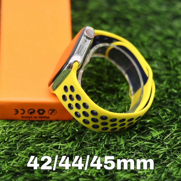 アップルウォッチ 腕時計ベルト 交換用 シリコン Apple Watch 42ミリ　44ミリ　45ミリ　シリーズ　SE