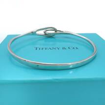 【送料無料】 Tiffany&Co. ティファニー ダブル ループ シルバー ブレスレット バングル SV925 AH11_画像2