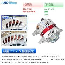 ランサーエボリューションIX　CT9A　低抵抗・高出力 オルタネーター　150A　RR150-4G63-9G 【低抵抗・容量アップ】_画像4