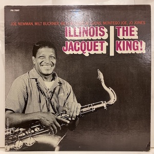 ●即決LP Illinois Jacquet / the King prst7597 j36453 米オリジナル、紺中央Trident Stereo イリノイ・ジャケー 