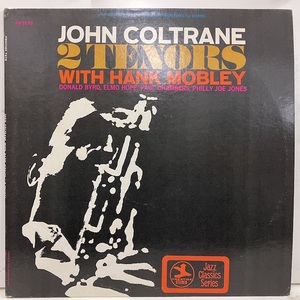 ●即決LP John Coltrane Hank Mobley / 2 Tenors j36456 米盤、草Stereo、RVG刻印無 ジョン・コルトレーンとハンク・モブレー