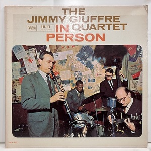 ●即決LP Jimmy Giuffre / In Person MGV-8387 j36468 米オリジナル、黒銀Vinc/Tp Dg Mono ジミー・ジュフリー