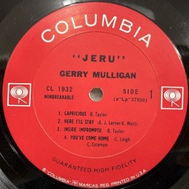 ●即決LP Gerry Mulligan / Jeru cl1932 j36503 米オリジナル、2eye Mono 1C1D ジェリー・マリガン_画像3