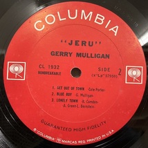 ●即決LP Gerry Mulligan / Jeru cl1932 j36503 米オリジナル、2eye Mono 1C1D ジェリー・マリガン_画像2