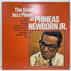 ●即決LP Phineas Newborn Jr / the Great Jazz Piano s7611 j36517 米オリジナル Dg Stereo D1D1 フィニアス・ニューボーン