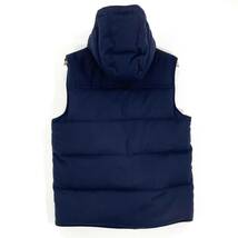 SOPHNET LIGHT MELTON DUFFLE HOOD DOWN VEST ネイビー L ダウン ベスト ダッフル フード付きソフネット_画像2