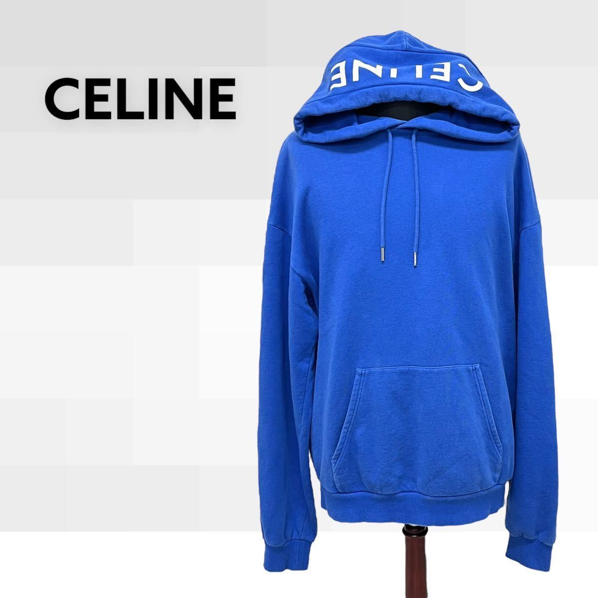 CELINE セリーヌ フードロゴ コットンフリース ルーズ スウェット