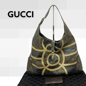  high class storage bag attaching GUCCI Gucci jack - python leather original leather one shoulder bag 153693