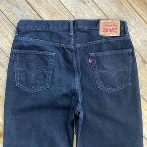 USA 古着 美品 Levi's リーバイス 550 デニムパンツ メンズ W36 L29 ブラック ワイドテーパード アメカジ カジュアル アメリカ仕入 P0838