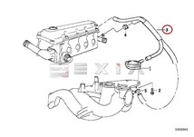 BMW E36 E46 エンジン ヒーターホース ウォーターホース 318i 11151743386_画像2