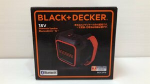 ★未使用品！★ BLACK+DECKER 18v Bluetooth スピーカー BDCSP18 本体・アダプターのみ ブラック＆デッカー