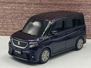 即決有★プルバックカー スズキ SUZUKI SOLIO ソリオ バンディットBANDIT バイオレット 紫系 非売品 カラーサンプル★ミニカー