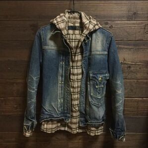 RICO DENIM JACKET 6万 リコ デニムジャケット ダメージ加工 S 