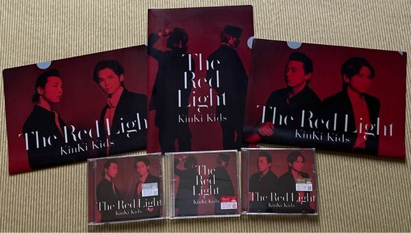 KinKiKids/The Red Light ＜初回A+初回B+通常>3枚セット クリアファイル付き