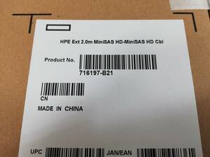 HPE 日本ヒューレットパッカード SFF8644-SFF8644 SAS外部接続ケーブル 2m 716197-B21 miniSASケーブル