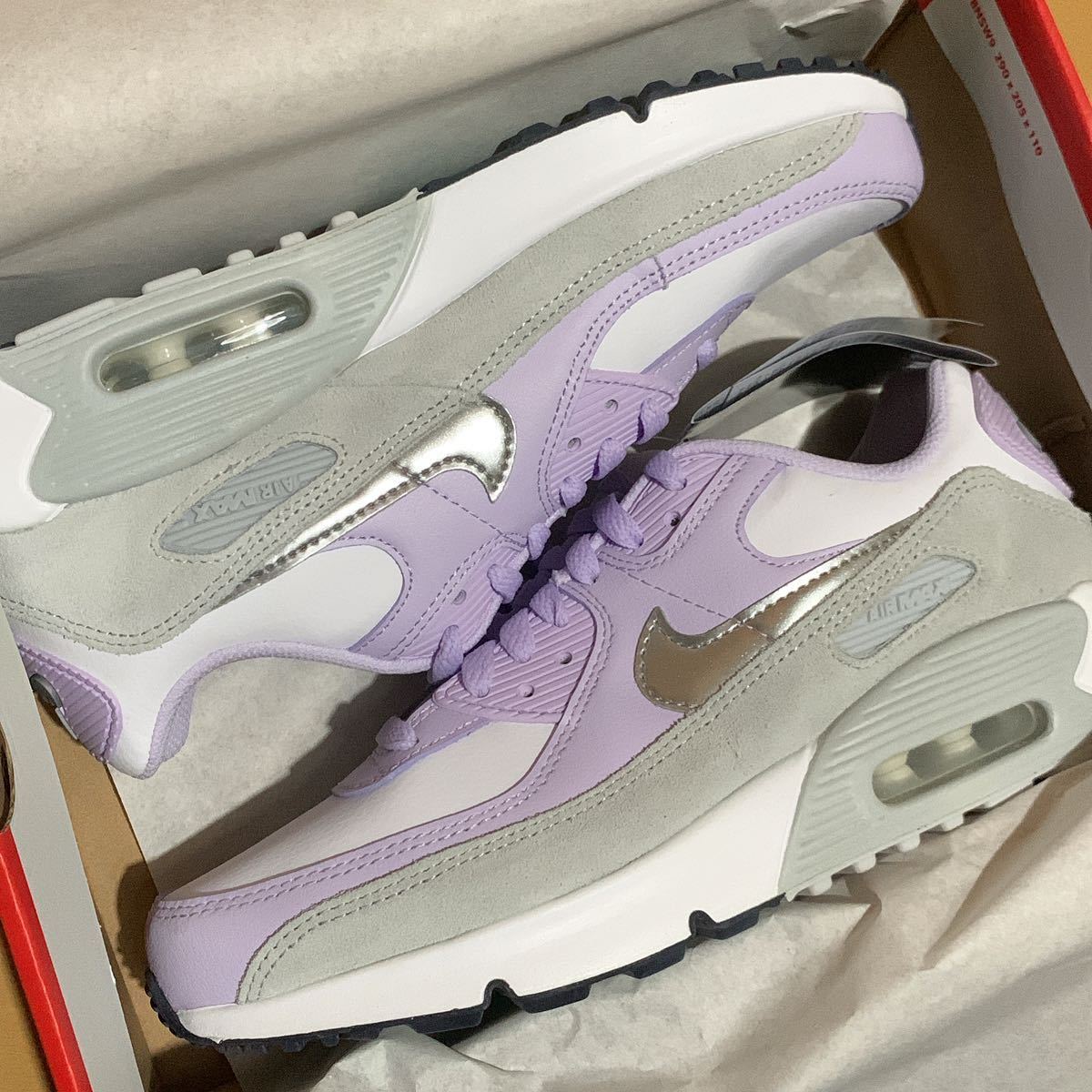 2022発売 NIKE AIR MAX 90 エアマックス 24 cm ホワイト ラベンダー