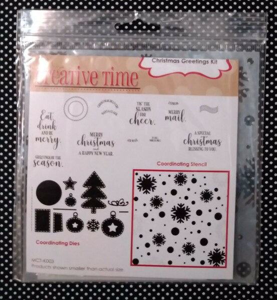 ⑩新品☆使える♪クリスマスカード作りに スタンプ・ダイ・ステンシルのセット My Creative Time/Christmas Greetings Kit