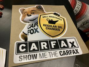 CARFAX CARFOX ステッカー　米国ディーラー非売品　インパラ アメ車　ガレージ　カスタム