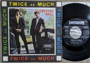 Twice As Much-Crystal Ball★伊Immediate Orig.美盤7&#34;