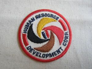 ビンテージ HUMAN RESSOURCE DEVELOPMENT CORP 会社 企業 ワッペン/パッチ USA 古着 アメカジ カスタム キャップ 421